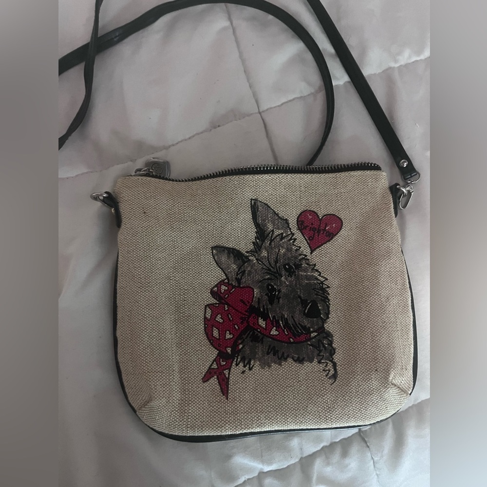 brighton london original vintage scottie yorkie crossbody purse